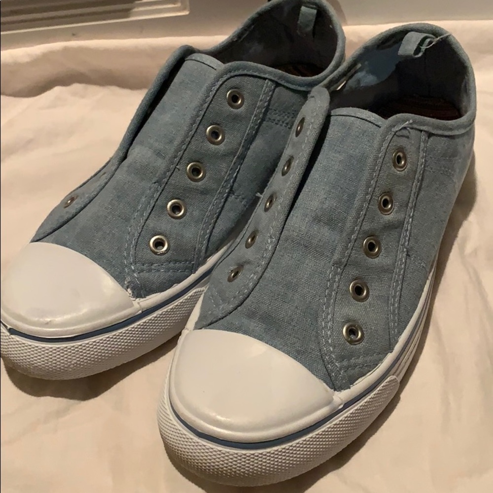 Maurices Blue Slip On Sneakers